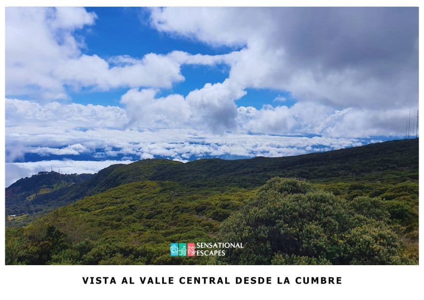 Vista al Valle Central desde el Iraz&uacute;